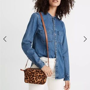 Madewell Denim Banded-Collar Shirt